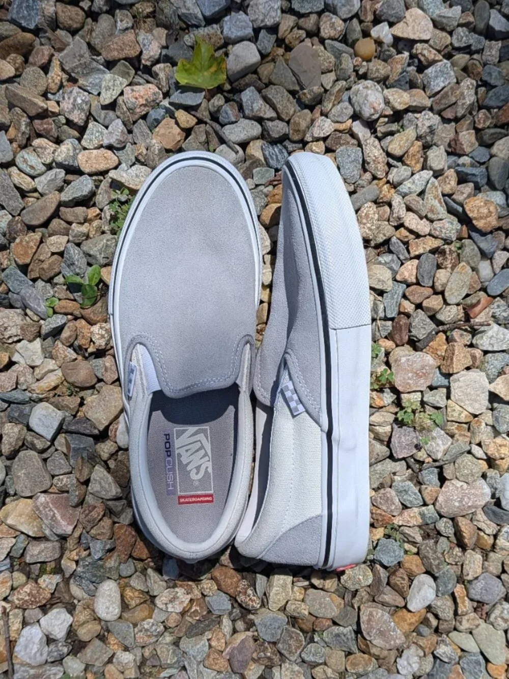 Vans Skate Slip-On Gray and Off-White
